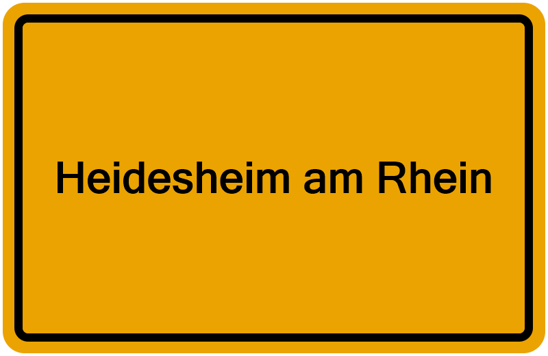 Handelsregisterauszug Heidesheim am Rhein